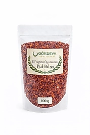 Kendi el yapımız değirmende öğütülmüş hafif acı pul biber 100g